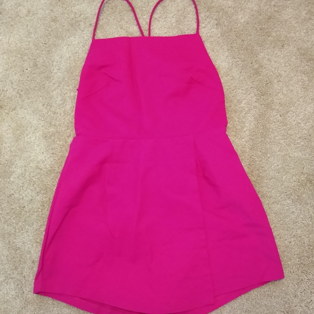 by the way. Backless Skirt Romper